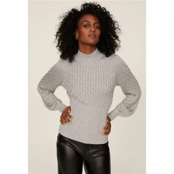 NICHOLAS Mockneck Renata Pullover Sweater Size Large - Picture 1 of 14